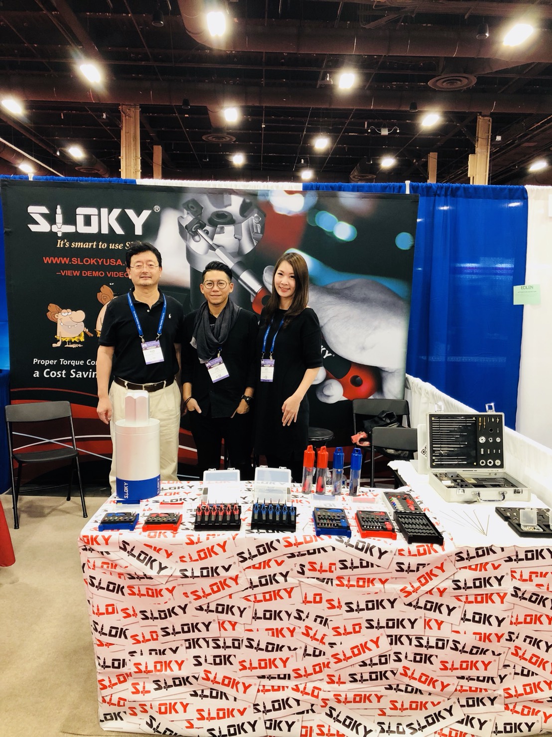 Chienfu Sloky exposición internacional de sujetadores 2018 en Las Vegas